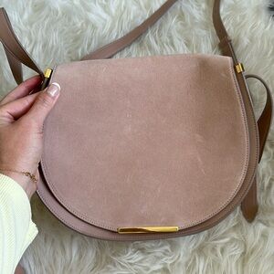 Cuyana Blush Saddle Bag